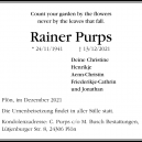 Nachruf: Rainer Purps